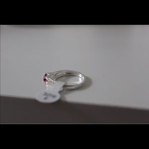 Cubic Zirconia on Sterling Silver Ring